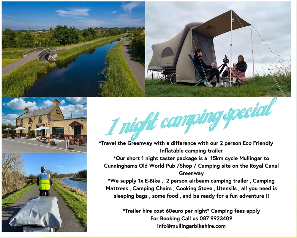 Explore 1 night camping greenway taster special